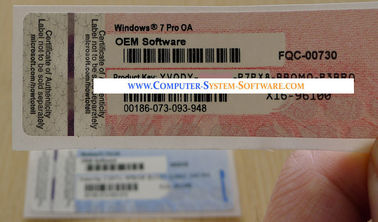 nhãn máy tính Windows 7 Pro OA OEM Sticker COA với chính hãng OEM Product Key