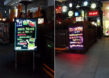 Cửa hàng đơn Flashing LED bảng viết với bề mặt arcylic cho quảng cáo 60 × 80cm