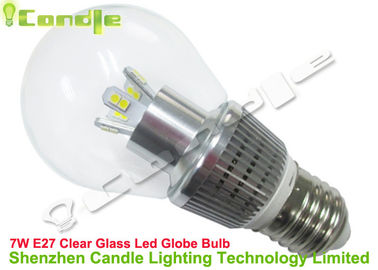 CE RoHS High Power E27 7watt Led Bulb Globe Transparent Văn phòng Glass Trang chủ