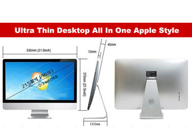 18,5 inch Ultra Slim Desktop All In One máy tính với Wifi, Camera HD, Driver DVD