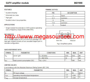 CAT Application BGY888 khuếch đại-Video Amps và Modules Vi mạch Chip