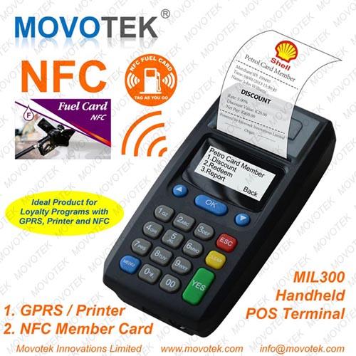 Movotek GPRS Máy in GPRS POS ga SMS cho máy in thẻ hội viên đường truyền Topup