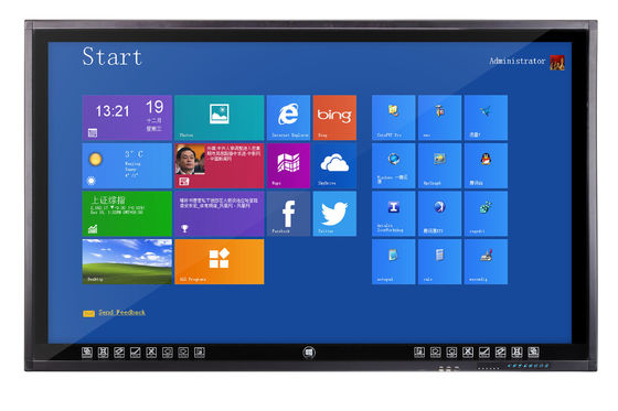 Mẫu giáo / Trường Interactive All In One PC cảm ứng 65inch Dustproof Treo Tường