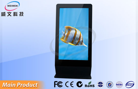 Quảng cáo Split Screen 55 inch Digital Signage Kiosk AD Display Lan / Wifi / 3G