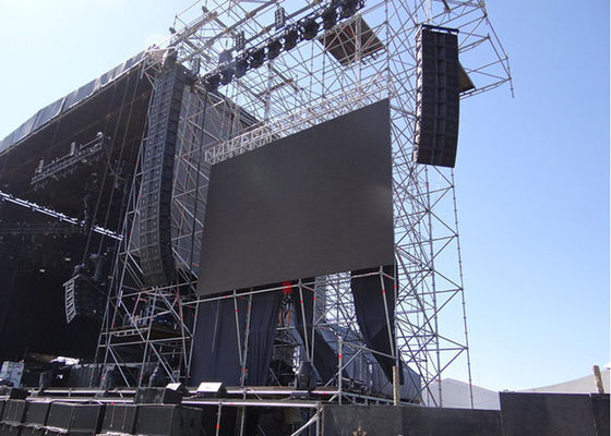 P10 thuê ngoài trời LED hiển thị Curtain Video Wall đồng bộ SMD độ sáng tự động