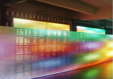 Tuỳ chỉnh P31.25 Rgb LED Curtain Quảng cáo ngoài trời Màn hình hiển thị LED