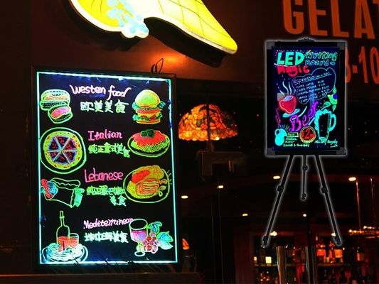 Cửa hàng khuyến mại quảng cáo LED Viết Ban SMD đầy đủ màu sắc cho thanh nhà hàng