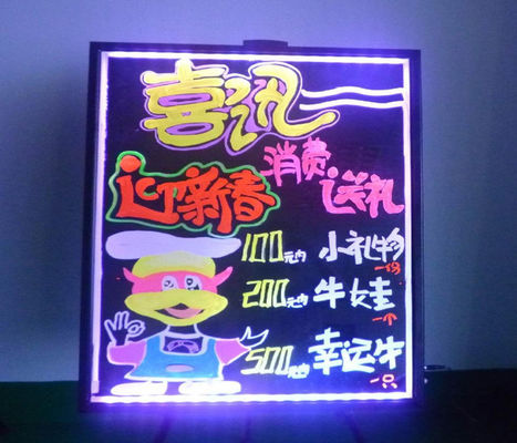 Siêu sáng RGB erasable bảng viết LED cho thực đơn ăn 80 * 100cm