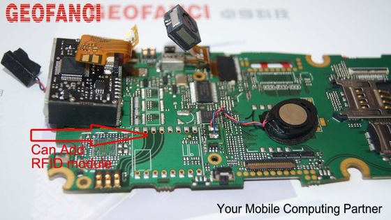 WIFI GPS Bluetooth Tay Máy quét mã vạch Được tổ chức với RFID đọc và viết