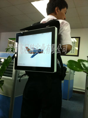 Điện thoại di động siêu thị 22 &quot;Ba lô quảng cáo kỹ thuật số hiển thị / ngoài trời Signage kỹ thuật số