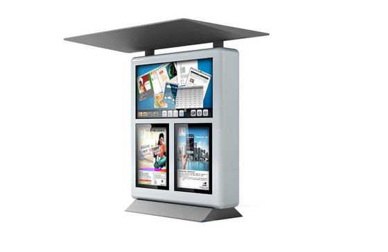 Tự phục vụ ngoài trời kỹ thuật số Signage Kiosk Với RFID Card Reader Đối với Bus Station / Gas