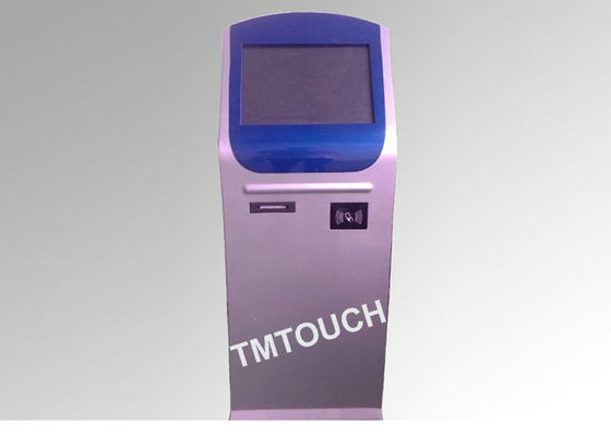 Upright Tuỳ chỉnh thông tin tương tác Kiosk đa chức năng với thẻ Máy in nhiệt Đầu đọc
