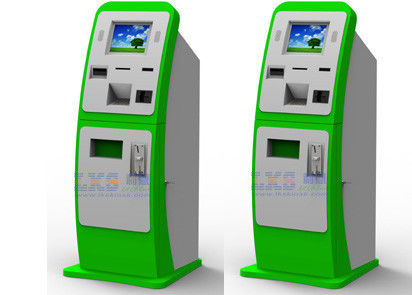 Kiosk thanh toán hóa đơn trắng đỏ, thiết bị bán hàng tự động bán thẻ UPS