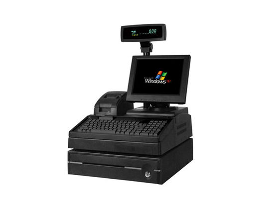 Khách sạn Máy in nhiệt Thiết bị đầu cuối POS thiết bị Với Cash Drawer Và khách hàng Cực