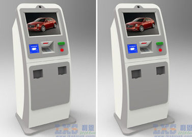 Kiosk thanh toán hóa đơn SAW / IR / điện dung trong nhà Chống phá hoại với máy quét QR